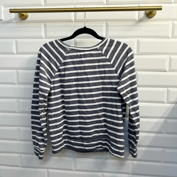 Disney Cruise Line Blue Grey Striped Sweater with Anchor Design, Women's Small - Picture 3 of 4